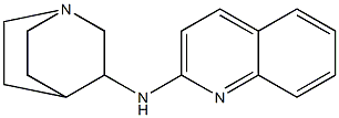 N-{1-azabicyclo[2.2.2]octan-3-yl}quinolin-2-amine 结构式