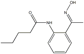 N-{2-[(1E)-N-hydroxyethanimidoyl]phenyl}pentanamide 结构式