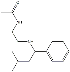 N-{2-[(3-methyl-1-phenylbutyl)amino]ethyl}acetamide 结构式