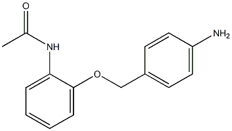 N-{2-[(4-aminobenzyl)oxy]phenyl}acetamide 结构式