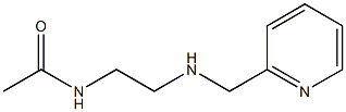 N-{2-[(pyridin-2-ylmethyl)amino]ethyl}acetamide 结构式