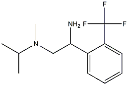 N-{2-amino-2-[2-(trifluoromethyl)phenyl]ethyl}-N-isopropyl-N-methylamine 结构式