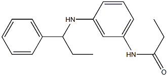 N-{3-[(1-phenylpropyl)amino]phenyl}propanamide 结构式