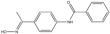 N-{4-[(1E)-N-hydroxyethanimidoyl]phenyl}benzamide 结构式