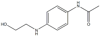 N-{4-[(2-hydroxyethyl)amino]phenyl}acetamide 结构式