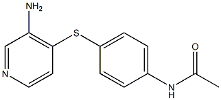 N-{4-[(3-aminopyridin-4-yl)sulfanyl]phenyl}acetamide 结构式