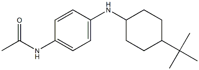 N-{4-[(4-tert-butylcyclohexyl)amino]phenyl}acetamide 结构式