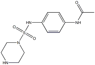 N-{4-[(piperazine-1-sulfonyl)amino]phenyl}acetamide 结构式