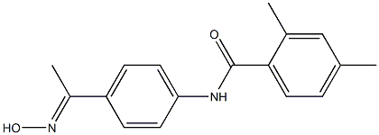 N-{4-[1-(hydroxyimino)ethyl]phenyl}-2,4-dimethylbenzamide 结构式