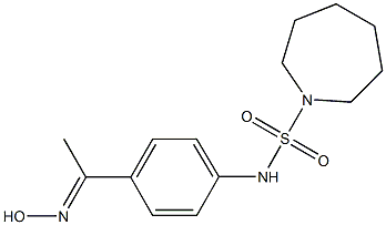 N-{4-[1-(hydroxyimino)ethyl]phenyl}azepane-1-sulfonamide 结构式