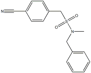 N-benzyl(4-cyanophenyl)-N-methylmethanesulfonamide 结构式