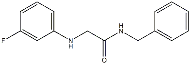 N-benzyl-2-[(3-fluorophenyl)amino]acetamide 结构式