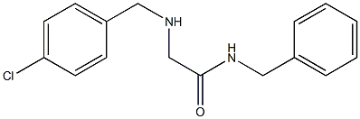 N-benzyl-2-{[(4-chlorophenyl)methyl]amino}acetamide 结构式