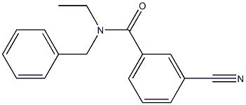N-benzyl-3-cyano-N-ethylbenzamide 结构式