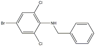 N-benzyl-4-bromo-2,6-dichloroaniline 结构式