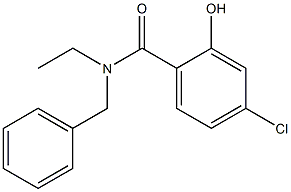 N-benzyl-4-chloro-N-ethyl-2-hydroxybenzamide 结构式