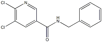 N-benzyl-5,6-dichloropyridine-3-carboxamide 结构式