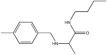 N-butyl-2-{[(4-methylphenyl)methyl]amino}propanamide 结构式