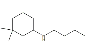 N-butyl-3,3,5-trimethylcyclohexan-1-amine 结构式