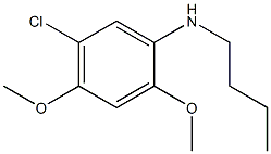 N-butyl-5-chloro-2,4-dimethoxyaniline 结构式