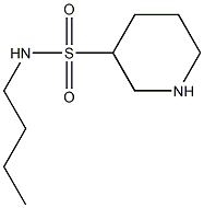 N-butylpiperidine-3-sulfonamide 结构式