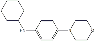 N-cyclohexyl-4-(morpholin-4-yl)aniline 结构式