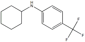 N-cyclohexyl-4-(trifluoromethyl)aniline 结构式