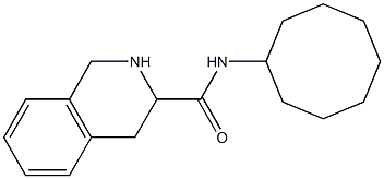 N-cyclooctyl-1,2,3,4-tetrahydroisoquinoline-3-carboxamide 结构式