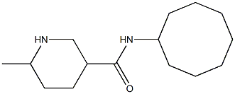 N-cyclooctyl-6-methylpiperidine-3-carboxamide 结构式