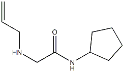 N-cyclopentyl-2-(prop-2-en-1-ylamino)acetamide 结构式