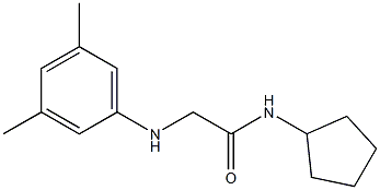 N-cyclopentyl-2-[(3,5-dimethylphenyl)amino]acetamide 结构式