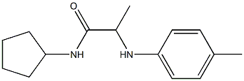 N-cyclopentyl-2-[(4-methylphenyl)amino]propanamide 结构式