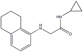 N-cyclopropyl-2-(5,6,7,8-tetrahydronaphthalen-1-ylamino)acetamide 结构式