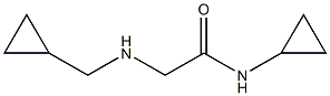 N-cyclopropyl-2-[(cyclopropylmethyl)amino]acetamide 结构式