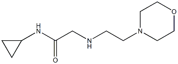 N-cyclopropyl-2-{[2-(morpholin-4-yl)ethyl]amino}acetamide 结构式