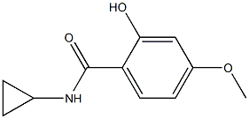 N-cyclopropyl-2-hydroxy-4-methoxybenzamide 结构式