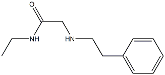 N-ethyl-2-[(2-phenylethyl)amino]acetamide 结构式