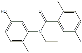 N-ethyl-N-(5-hydroxy-2-methylphenyl)-2,5-dimethylbenzamide 结构式