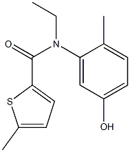 N-ethyl-N-(5-hydroxy-2-methylphenyl)-5-methylthiophene-2-carboxamide 结构式