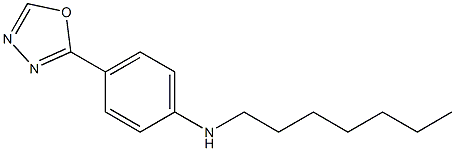 N-heptyl-4-(1,3,4-oxadiazol-2-yl)aniline 结构式