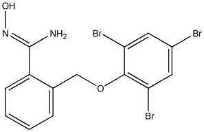 N'-hydroxy-2-(2,4,6-tribromophenoxymethyl)benzene-1-carboximidamide 结构式