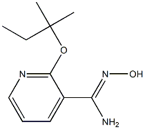 N'-hydroxy-2-[(2-methylbutan-2-yl)oxy]pyridine-3-carboximidamide 结构式