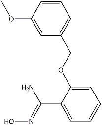 N'-hydroxy-2-[(3-methoxybenzyl)oxy]benzenecarboximidamide 结构式