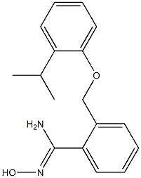 N'-hydroxy-2-[2-(propan-2-yl)phenoxymethyl]benzene-1-carboximidamide 结构式