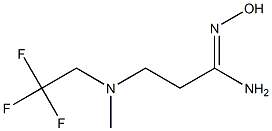 N'-hydroxy-3-[methyl(2,2,2-trifluoroethyl)amino]propanimidamide 结构式