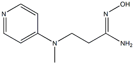 N'-hydroxy-3-[methyl(pyridin-4-yl)amino]propanimidamide 结构式