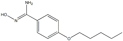 N'-hydroxy-4-(pentyloxy)benzenecarboximidamide 结构式
