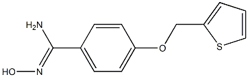 N'-hydroxy-4-(thien-2-ylmethoxy)benzenecarboximidamide 结构式