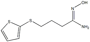 N'-hydroxy-4-(thiophen-2-ylsulfanyl)butanimidamide 结构式