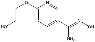 N'-hydroxy-6-(2-hydroxyethoxy)pyridine-3-carboximidamide 结构式